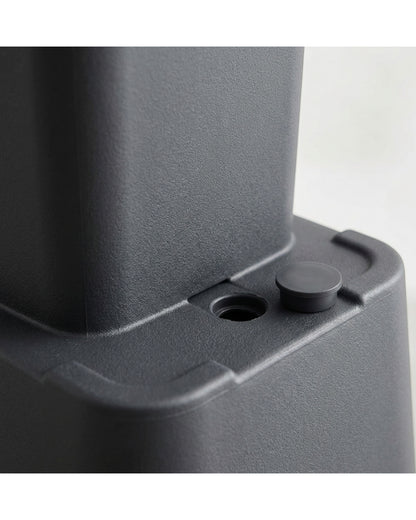 Kgpxf Tall Tapered Resin Planter 16 in Charcoal - Detail view