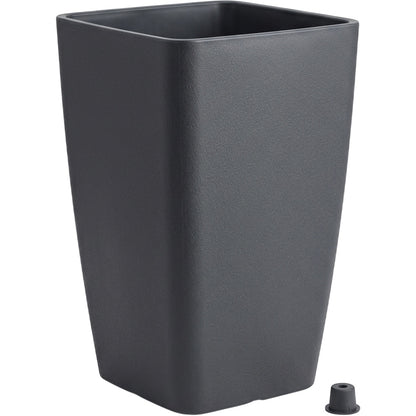 Kgpxf Tall Tapered Resin Planter 16 in Charcoal - Product view